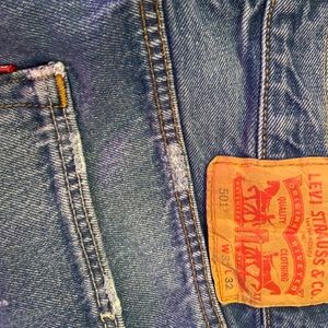 Levi button fly jeans
